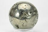 Polished Pyrite Sphere - Peru #228374-1